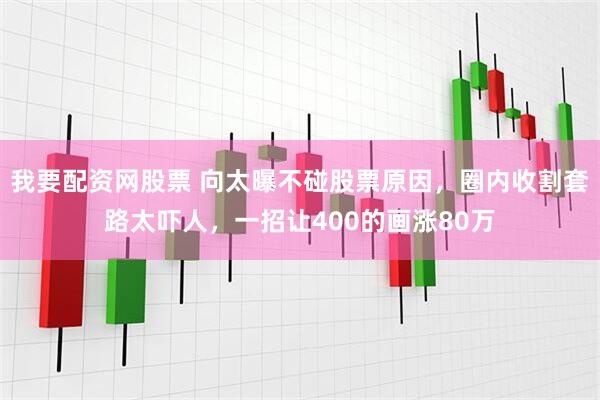 我要配资网股票 向太曝不碰股票原因，圈内收割套路太吓人，一招让400的画涨80万